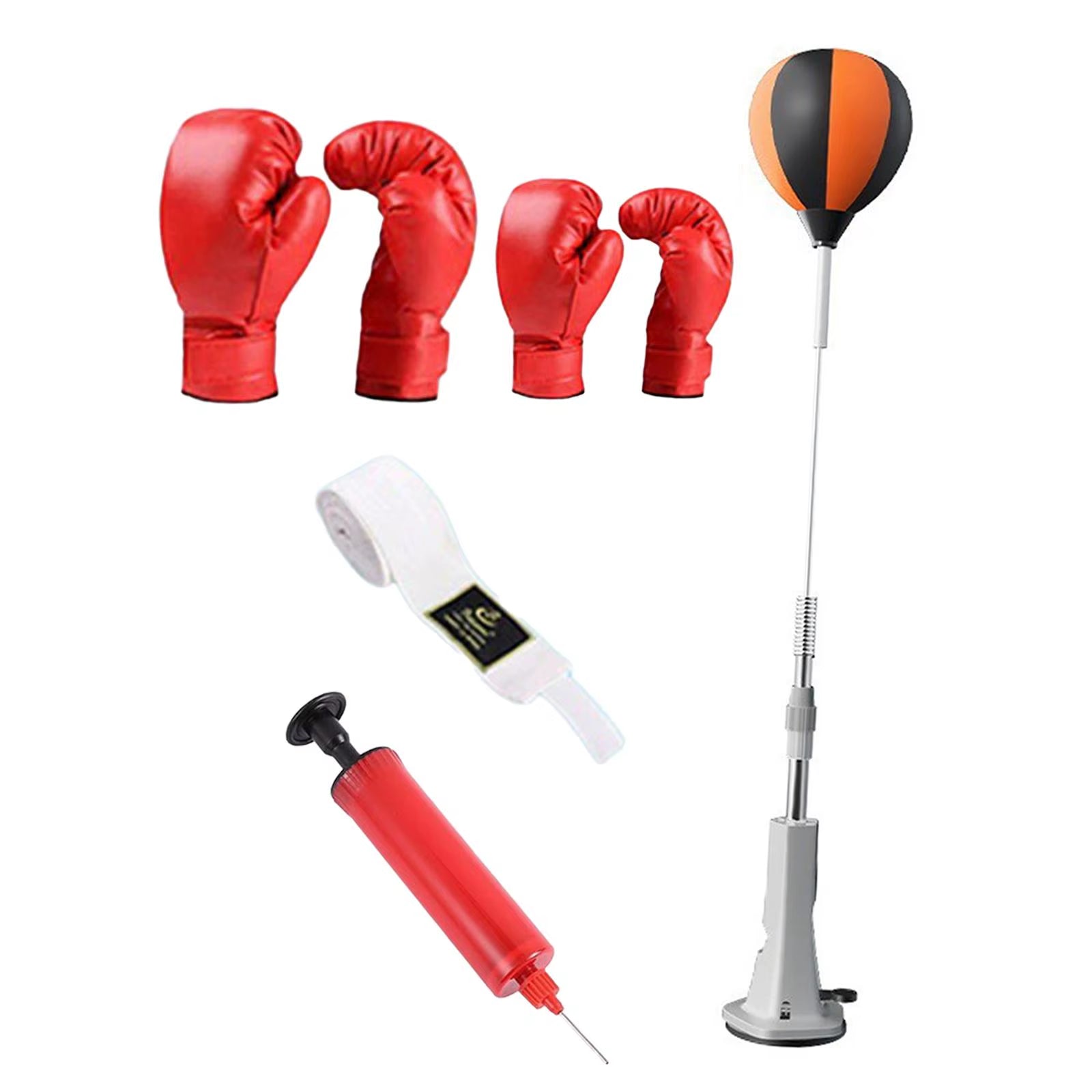 Boxing Reaction Ball Freestanding Suction Cup Base Adjustable Height Boxing Speed Ball for Workout Home Gym Fitness Mma Exercise