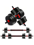 Adjustable Weights Dumbbells Set, 44LBS Barbell Weight Set for Home Gym,Dumbbells Set Hand Weights at Home,Push-Up,Free Weight Set Fitness Exercise Workout Equipment for Man Women