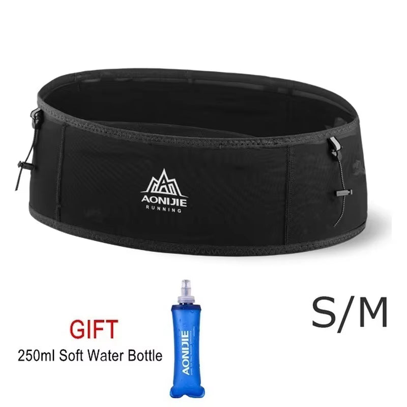 AONIJIE Running Waist Bag Men Women Invisible Trail Running Belt Hydration Waist Pack Phone Holder Gym Fitness Marathon W938S