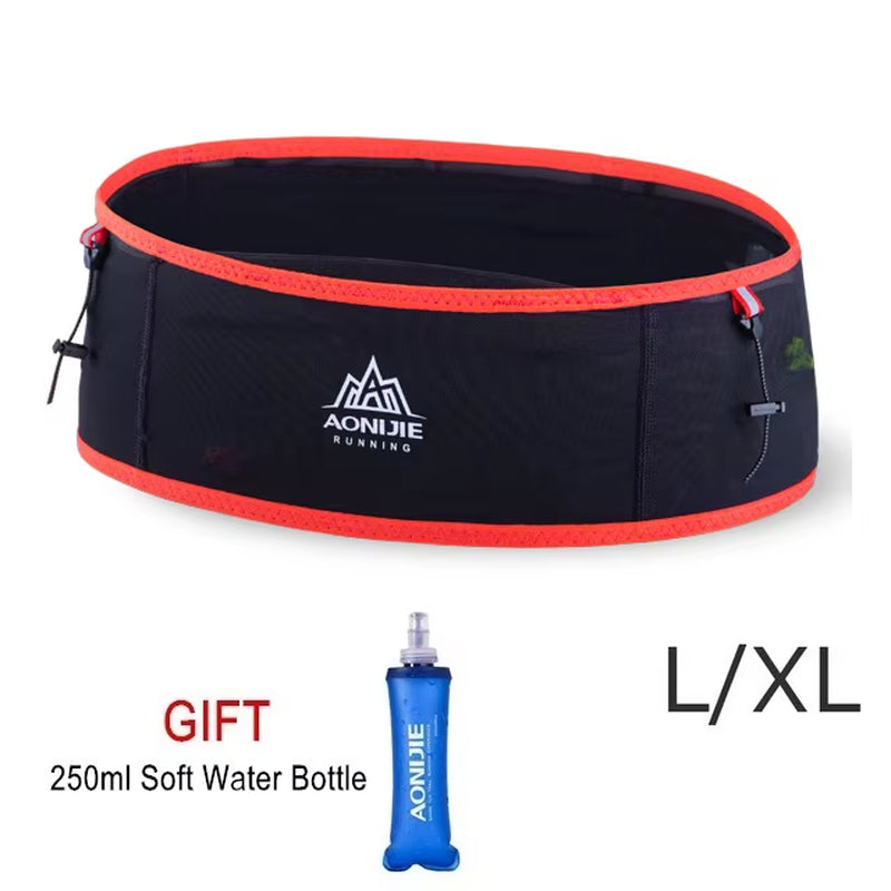 AONIJIE Running Waist Bag Men Women Invisible Trail Running Belt Hydration Waist Pack Phone Holder Gym Fitness Marathon W938S