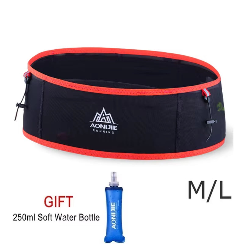 AONIJIE Running Waist Bag Men Women Invisible Trail Running Belt Hydration Waist Pack Phone Holder Gym Fitness Marathon W938S