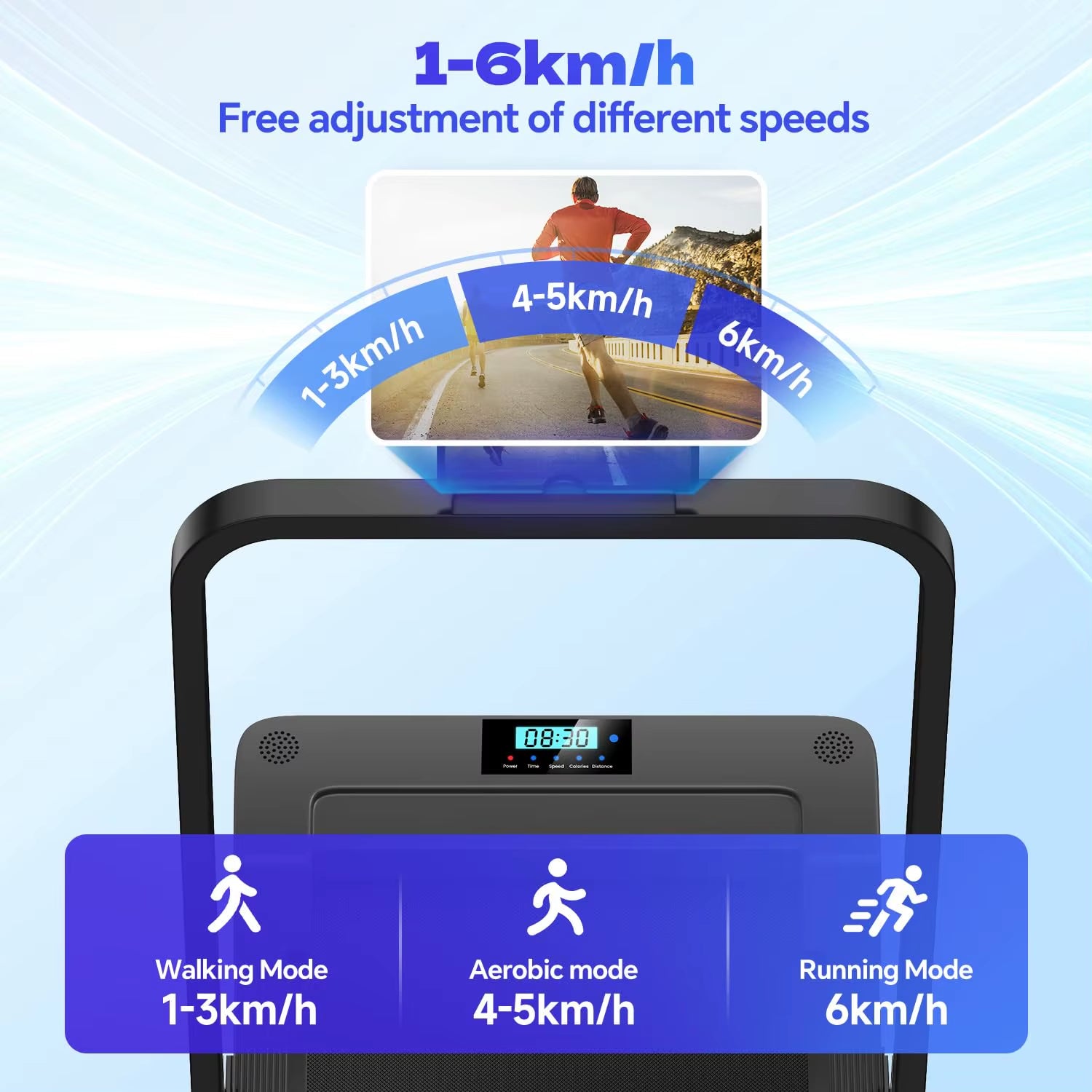 Walking Pad Office Fitness Equipment Multifunctional Stepper Walking Machine Foldable Electric Treadmill