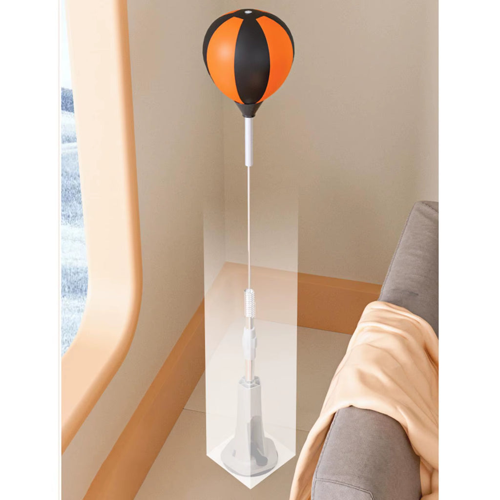 Boxing Reaction Ball Freestanding Suction Cup Base Adjustable Height Boxing Speed Ball for Workout Home Gym Fitness Mma Exercise
