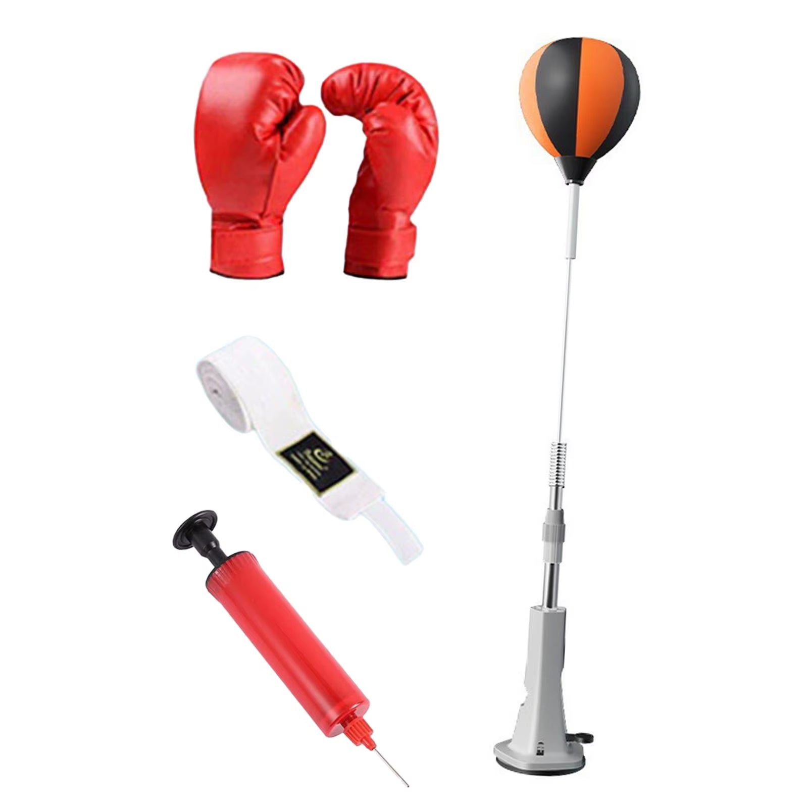 Boxing Reaction Ball Freestanding Suction Cup Base Adjustable Height Boxing Speed Ball for Workout Home Gym Fitness Mma Exercise