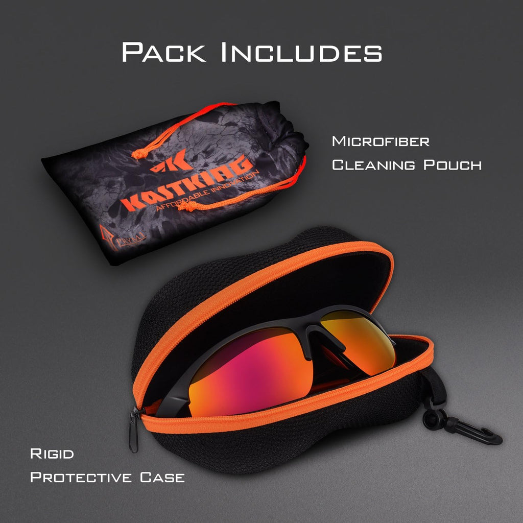 Cuivre Polarized Sport Sunglasses for Men and Women, Matte Blue Frame,Smoke Lens