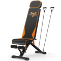 Adjustable Workout Weight Bench Full Body Exercise with Resistance Bands Weight Lifting Sit-Ups Home Gym Workouts Weight Bench
